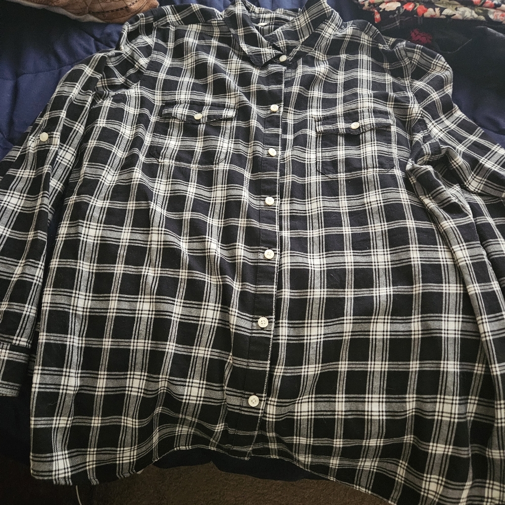 Used old navy plaid shirt